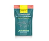 PawsFourLove Organic Freeze-Dried Salmon Treats — Single Ingredient, Grain-Free & Gluten-Free — High Protein, Skin & Coat Support, Raw-Diet Friendly — Made in USA (Pack of 1)