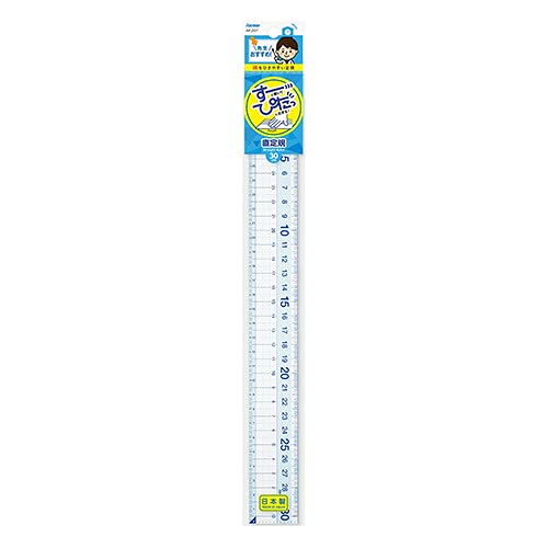 レイメイ藤井 先生おすすめ直定規 すーぴたっ 30cm APJ257 【まとめ買い10個セット】