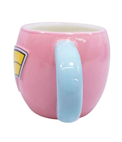 Caneca Porcelana Grande Mulher-Maravilha 600ml - Liga Da Justiça