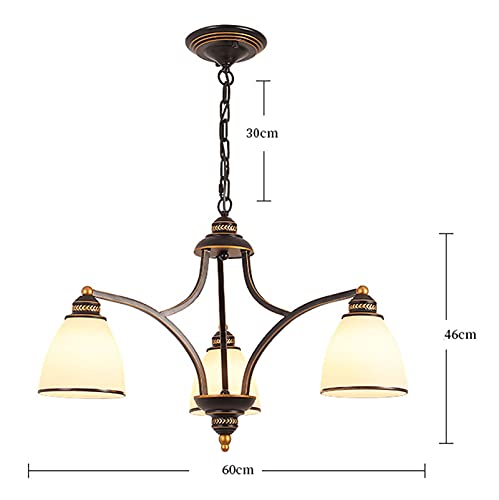 Chandelier rétro E27 YangRy plafonnier nordique créatif simple