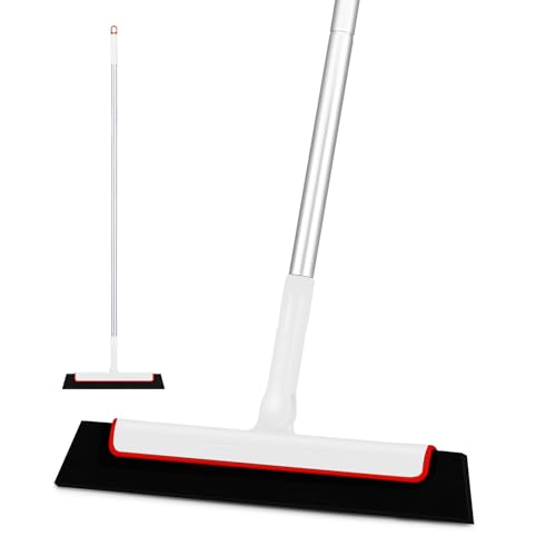 CLEANHOME Duschabzieher Weiß Langer Stiel Shower Floor Squeegee