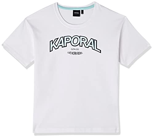 Kaporal Garçon Pino T shirt, Blanc, 8 ans EU