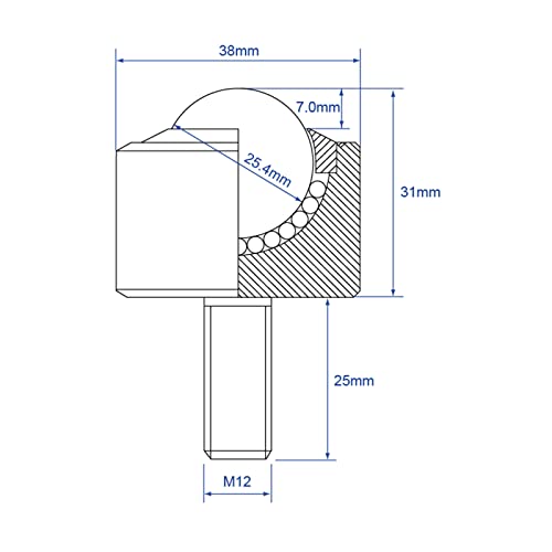 Ilife.Ispt BTB-0009-4 Ball Caster Roller Transfer Bearing thumb #5