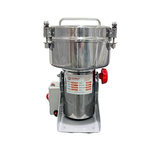 Gorek Technologies GT-PG-1000S 2800W Masala/Spices Grinder Machine with Capacity 1000g Swing Type Machine Gorek Technologies GT-PG-1000S 2800W Masala/Spices Grinder Machine with Capacity 1000g Swing Type Machine