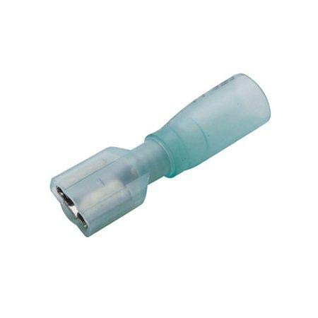 16-14 Gauge Heat Shrink .250 Female Fully Insulated Quick Disconnect Terminal Connectors (50 Pack)