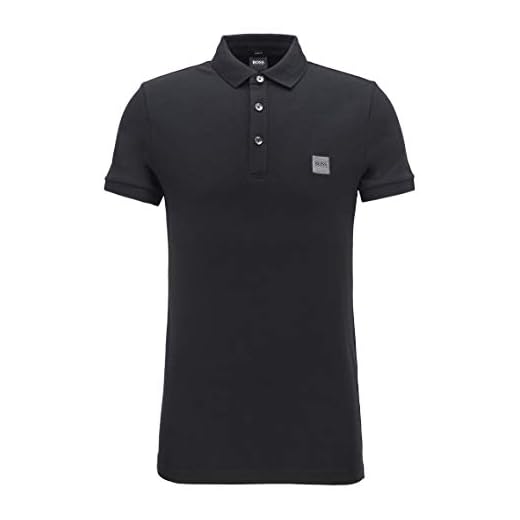 BOSS Polotröja för män, Svart (svart 1), M