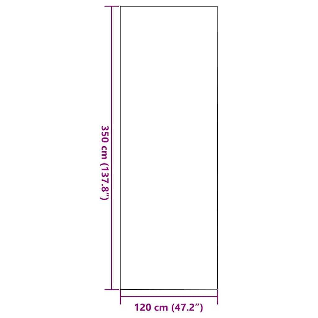 Fußmatte Braun Schwarz 120x350cm Polyamid Türvorleger