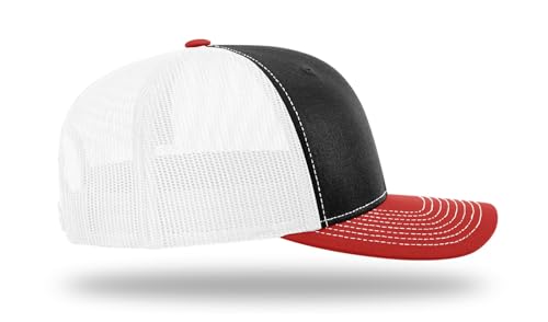 Image of Richardson 112 Trucker Hat - Premium Adjustable Snapback Hat - Structured Six Panel Richardson Blank Caps