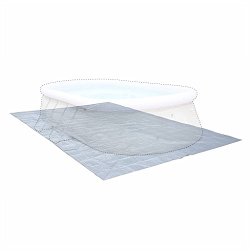 Alice's Garden - Grey 583 x 390cm ground cloth for 540 x 300cm above ground rectangular frame pool, cover, floor protector for Onyx swimming pool.