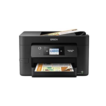 Epson Impressora multifuncional sem fio Workforce Pro WF-3823 com impressão frente e verso automática, ADF de 35 páginas, bandeja de papel para 250 folhas e tela sensível ao toque colorida de 2,7
