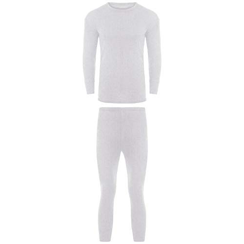 SOFTY® Unisex Children Kids Thermal Underwear Long Sleeve T-Shirt Top Long John Warm 1 Set (WHITE, 2-3 YEARS)