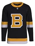 adidas Boston Bruins Primegreen Authentic Alternate Men's Jersey (Large) Black