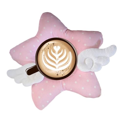 Posavasos para tazas, lindas alas de estrellas, posavasos aislantes del calor, protección creativa, mantel individual para cocina, escritorio, bar, inauguración de la casa, cumpleaños, café