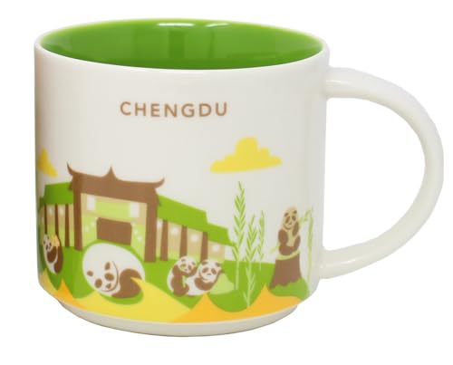 Taza de cerámica Starbucks You Are Here Chengdu 14 oz miniatura 1