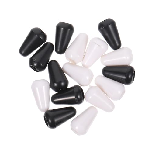 TENDYCOCO 16個エレキギター用トグルスイッチノブキャップ ホワイト ギターア