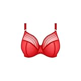 Elomi Damen Matilda Underwire Plunge Bra BH mit voller Abdeckung, Undurchsichtige, Haute, rot, 75E