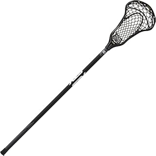 STX Lacrosse Crux 600 Complete Stick with Crux Mesh Pocket, Black