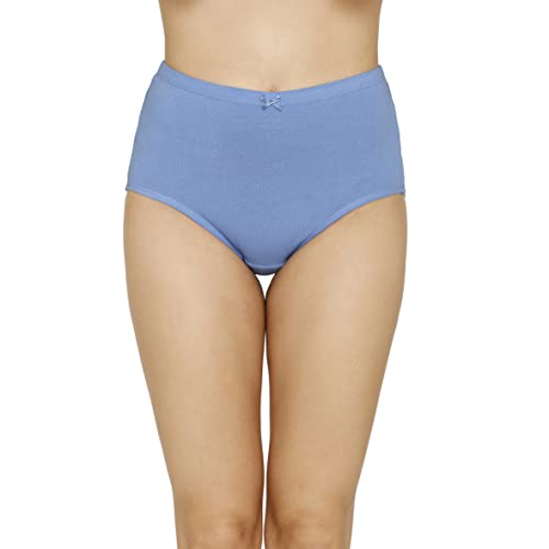 Image of Amante Solid High Rise Full Coverage Full Brief Panties (Pack of 3)