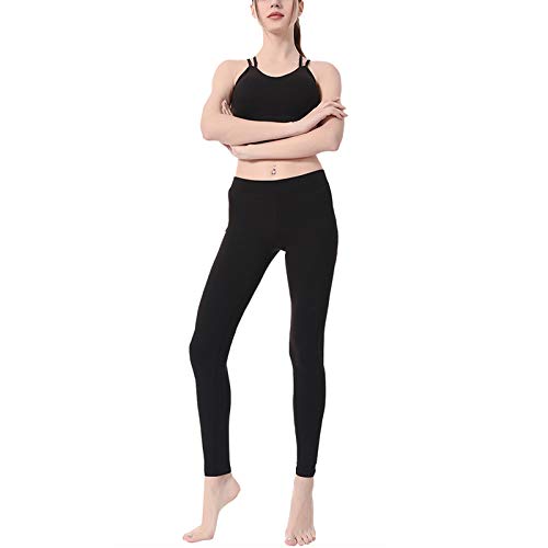 Image of Sports Bras for Women High Impact Support for Yoga Gym Running Workout Fitness Strappy Sports Bra with Padded Removable Cups Solid Black S