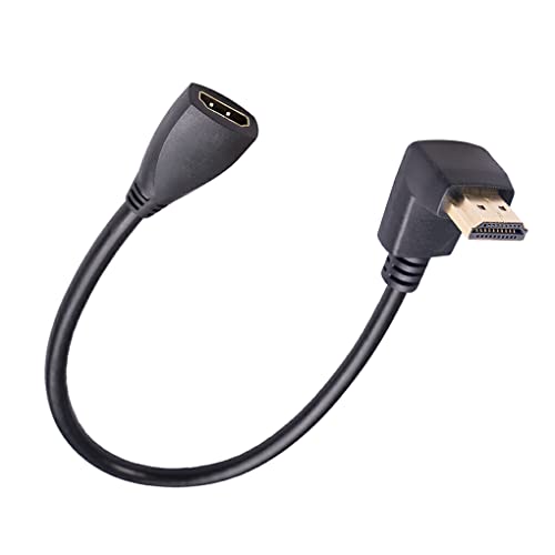 SUIOPPYUW TV Top Box for -compatible Extension Cable Desktop PC Elbow Connector Video Adapter Cords Television Accessories