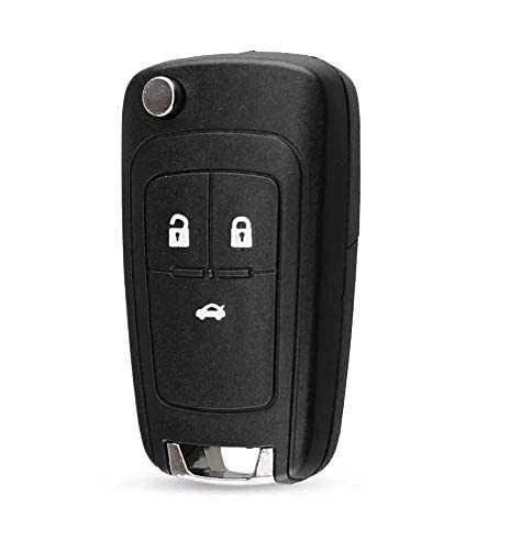 PRIMEART Replacement Key Shell Compatible for Chevrolet Cruze 3 Button Flip Key Shell (Pack of 1)