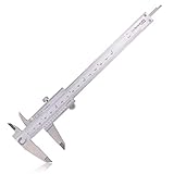 Clockwise Tools DVLR-0605 Vernier Caliper Inch/Metric 0-6 Inch/150 mm Stainless Steel Body Measuring...