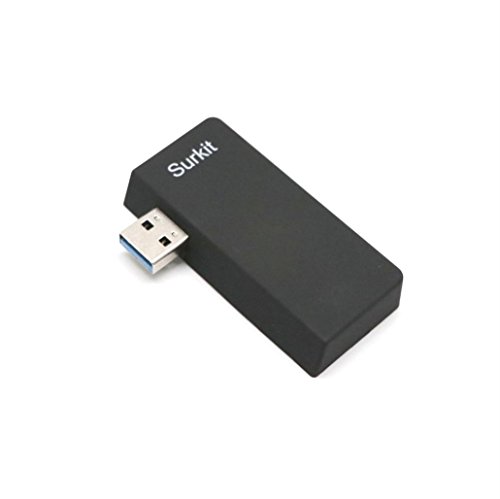 Tuscom HUB Adapter Card Reader,5 in 1 USB 3.0 to Micro TF/SD card HUB Adapter/Card Reader OTG for Surface Pro (Black)