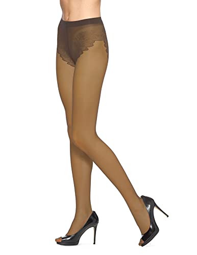 Image of no nonsense Women's Sheer & Silky Lace Pantyhose 3 Pair Pack