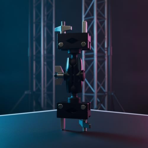 Abrazadera Universal Ajustable con Doble Articulación de Bola para Soporte de Platillos para Bateristas miniatura 6