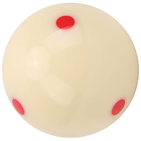 Archuu Billards Ball, 57.2mm Snooker Practice Ball Resin Cue Pool Ball with Red/Blue Dots for Snooker Training and Games(Red dot) Cover