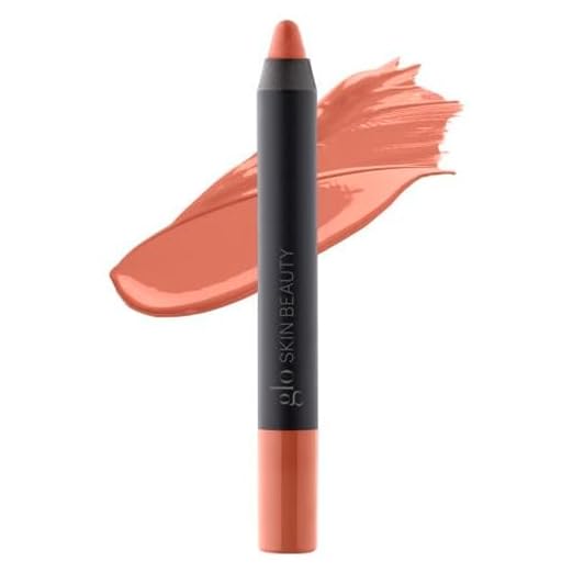Glo Skin Beauty Cream Glaze Lip Crayon | New Neutral Shades, Peach Nude (Bellini)