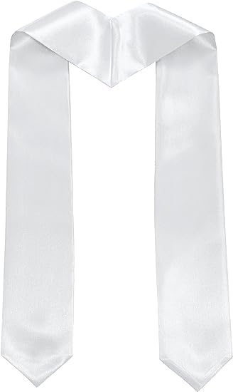 MyGradDay Unisex Plain Graduation Honor Stole for Adult 60’’ Long.