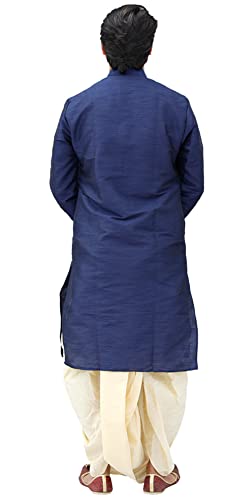 Image of Om Shubh Mangalam Men's Silk Ethnic Wear Dhoti Kurta Set For Wedding