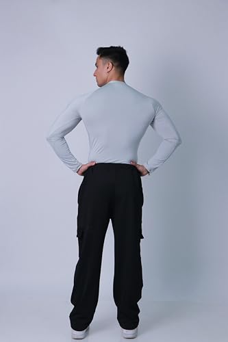 Image of COITONIC Men's Full Sleeve Compression T-Shirt - Athletic Base Layer for Gym, Sports & Fitness Training