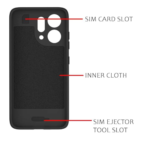 Image of Shockproof Case for Oppo Reno14 5G | Full Camera Protection | TPU Flexible Back Cover for Oppo Reno14 5G (Matte Black)