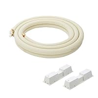 エアコン配管セット パテ キャンパステープ　プラロック付き Amazon.co.jp: 因幡電工 フレア配管セット4m 部材付き+プラロック1組