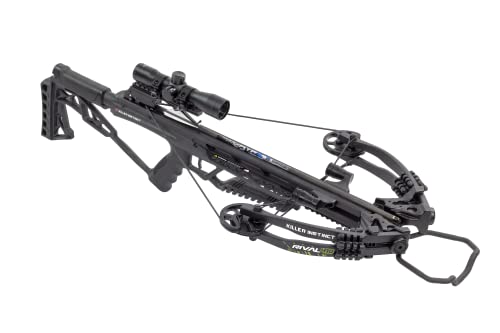 Killer Instinct Rival 410 Crossbow Package with 4x32 IR-W Scope, Rope Cocker, String Suppressors, 3-Bolt Quiver, 3 Hypr Lite Bolts and Field Tips, with a Stick of Rail Lube - Thumbnail 3