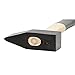 Picard Stone SledgeHammer 1250g - Hardscaping & Masonry Tool, Black Powder-Coated Alloy Steel Head, Dual Curved Ash Wood Handle, Ring Wedge Fixture for Secure Connection, 0005991-1250
