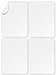 enKo 3-1/2 x 5 Inch Label - White Blank - 4 Up Per Sheet Shipping Address Mailing Labels for Laser Inkjet Printer (100 Sheets, 400 Labels)
