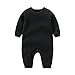 Produktbild GOWE Baby Outfits Strampler - Säugling Jungen Mädchen Strampler 0-24 Monate Baby Overall Kleidung Neugeborenen Kinder Langarm Baumwolle Baby Bodysuit, Schwarz/3-6 Monate