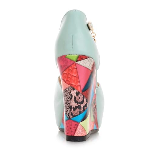 Gicoiz Platform Wedge Women Peep Toe Ankle Strap Sandals3