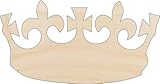 Crown - Laser Cut Out Unfinished Wood Craft Shape CLT29 18' / 1/4' thick
