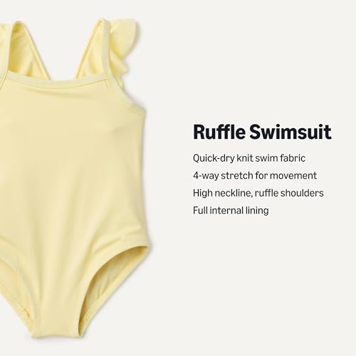 Image of Amazon Essentials Baby Girls' Ruffle One-Piece Swimsuit
