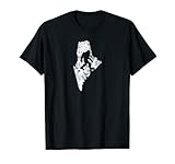Bigfoot Hunting in Maine Sasquatch Silhouette Vintage T-Shirt
