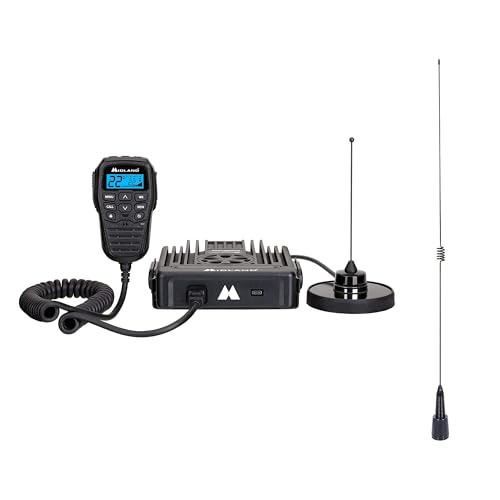 Midland MXT575 GMRS Radio with NOAA & MXTA26 6dB Gain Antenna – Repeater Capable, Long Range, Perfect for Overlanding & Ranch Use