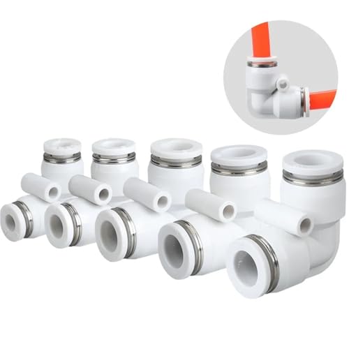 Raccords rapides pneumatiques coudés PV10-10 pour compresseur air
