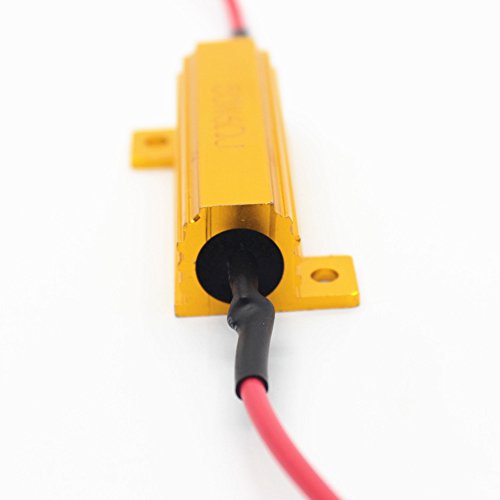 Adaptador resistor carga LED H13 9008 50W 6Ohm error free miniatura 4