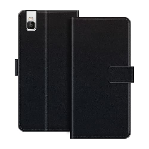 ESACMOT Étui Portefeuille en Cuir Compatible avec Huawei Shot X Coque à Rabat avec Porte-Cartes et Support, Fermeture Magnétique, Étui Folio Antichoc (Noir)