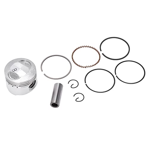 Aramox Kit de anel de pistão, montagem de pistão metal anel de pistão clipe peças de motor para GY6-