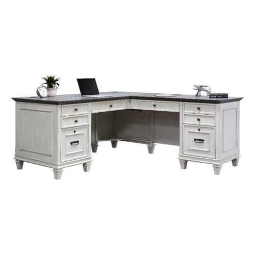 Martin-Furniture-Pedestal-Desk-White Martin Furniture Pedestal Desk White